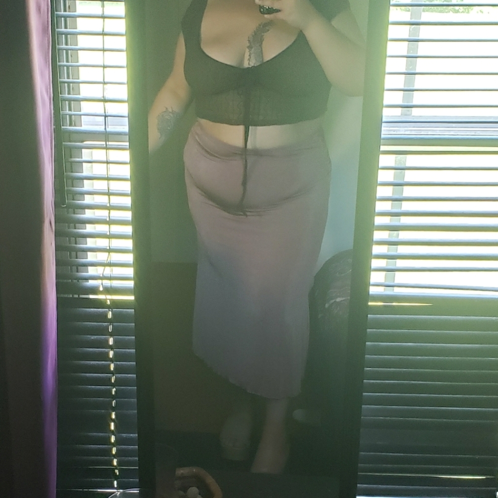 Shein Mauve Flowy Skirt